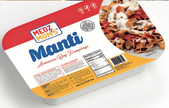 Medz Mom's Manti 16 oz frozen tray